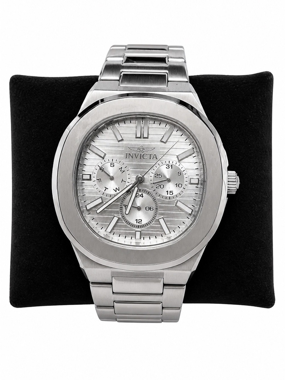 Invicta Silver Stainless Steel Chronograph Men’s Watch